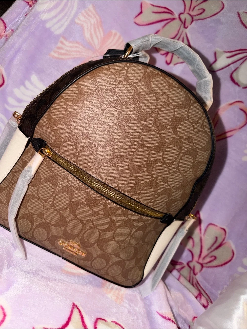 Classic Monogram Backpack with Gold-Tone Hardware
